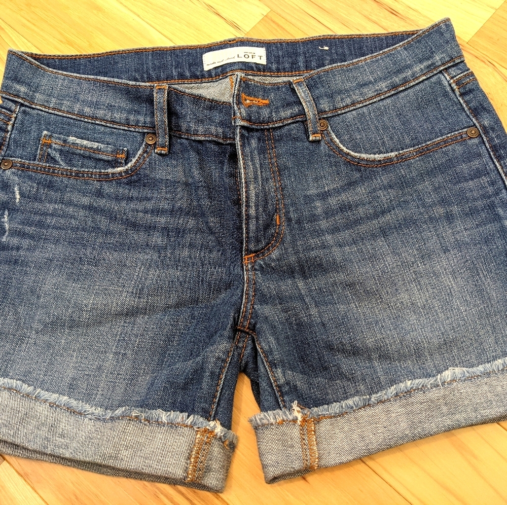 LOFT Denim Shorts (Size 25/0)